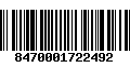 Código de Barras 8470001722492