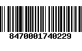 Código de Barras 8470001740229