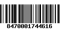 Código de Barras 8470001744616