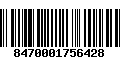 Código de Barras 8470001756428