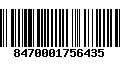 Código de Barras 8470001756435