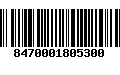 Código de Barras 8470001805300