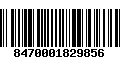 Código de Barras 8470001829856