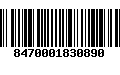 Código de Barras 8470001830890