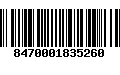 Código de Barras 8470001835260