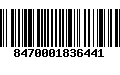 Código de Barras 8470001836441