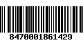 Código de Barras 8470001861429