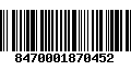 Código de Barras 8470001870452