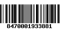 Código de Barras 8470001933881