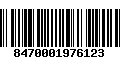 Código de Barras 8470001976123