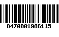 Código de Barras 8470001986115