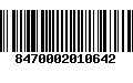 Código de Barras 8470002010642