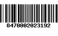 Código de Barras 8470002023192