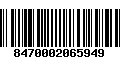 Código de Barras 8470002065949