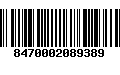 Código de Barras 8470002089389