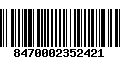 Código de Barras 8470002352421