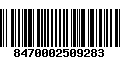 Código de Barras 8470002509283