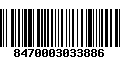 Código de Barras 8470003033886