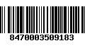 Código de Barras 8470003509183