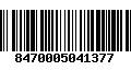 Código de Barras 8470005041377