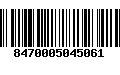 Código de Barras 8470005045061