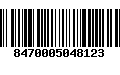 Código de Barras 8470005048123