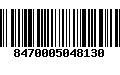 Código de Barras 8470005048130