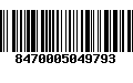 Código de Barras 8470005049793