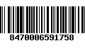 Código de Barras 8470006591758