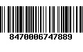 Código de Barras 8470006747889