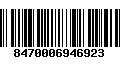 Código de Barras 8470006946923