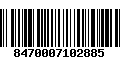 Código de Barras 8470007102885