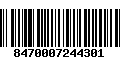 Código de Barras 8470007244301