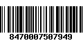 Código de Barras 8470007507949