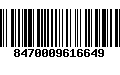 Código de Barras 8470009616649