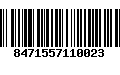 Código de Barras 8471557110023