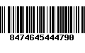 Código de Barras 8474645444790