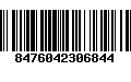 Código de Barras 8476042306844