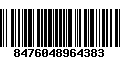 Código de Barras 8476048964383