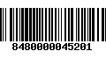 Código de Barras 8480000045201