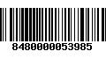 Código de Barras 8480000053985