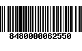 Código de Barras 8480000062550