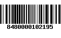 Código de Barras 8480000102195