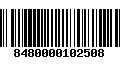 Código de Barras 8480000102508