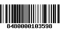 Código de Barras 8480000103598