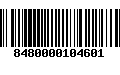 Código de Barras 8480000104601