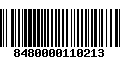 Código de Barras 8480000110213