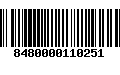 Código de Barras 8480000110251