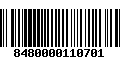 Código de Barras 8480000110701