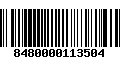 Código de Barras 8480000113504